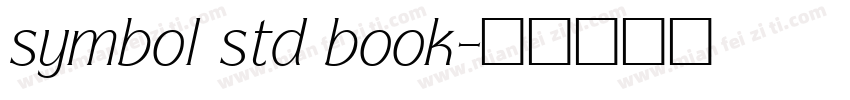 symbol std book字体转换